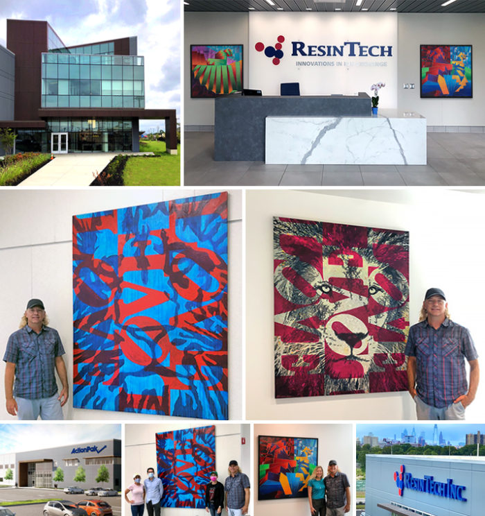 Resintech Building ThomasLift | William’s Recent Art Installation – ResinTech, Inc ...